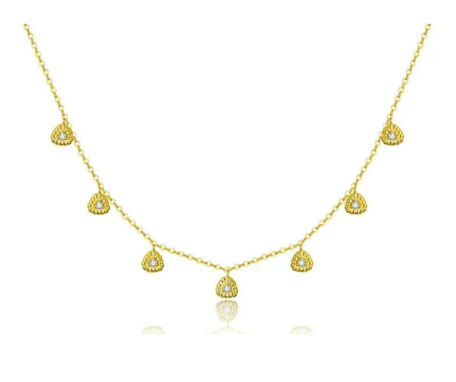 Collar Piedras Dorado