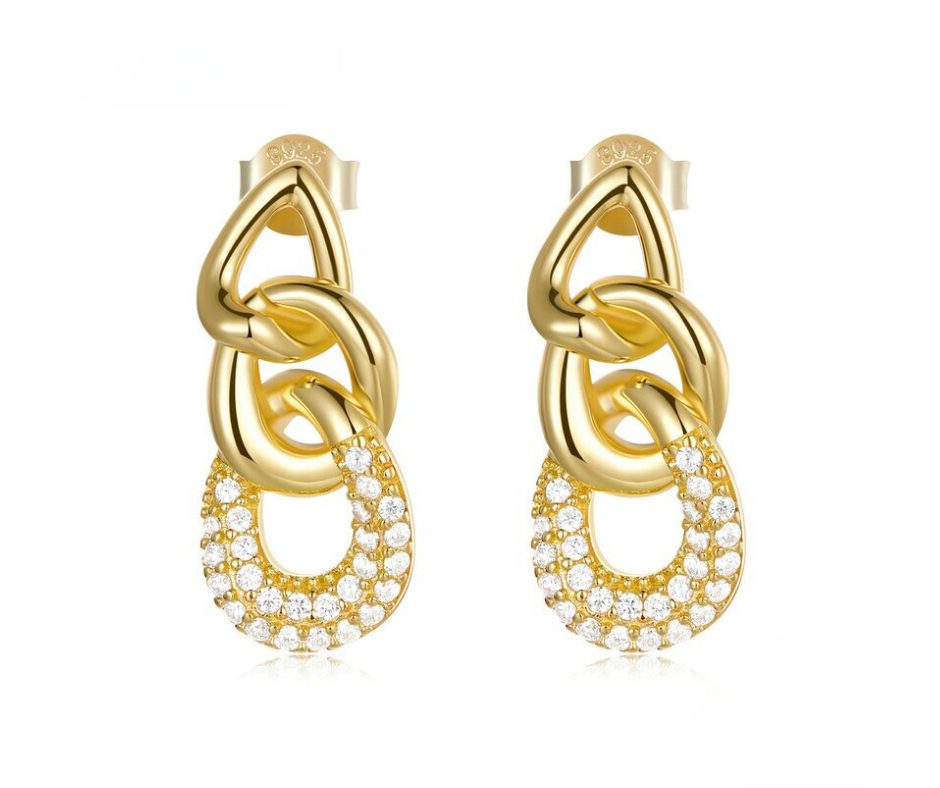 Aretes GoldChain