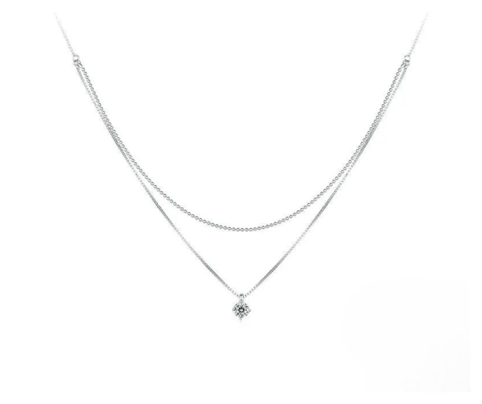 Collar Doble Solitario
