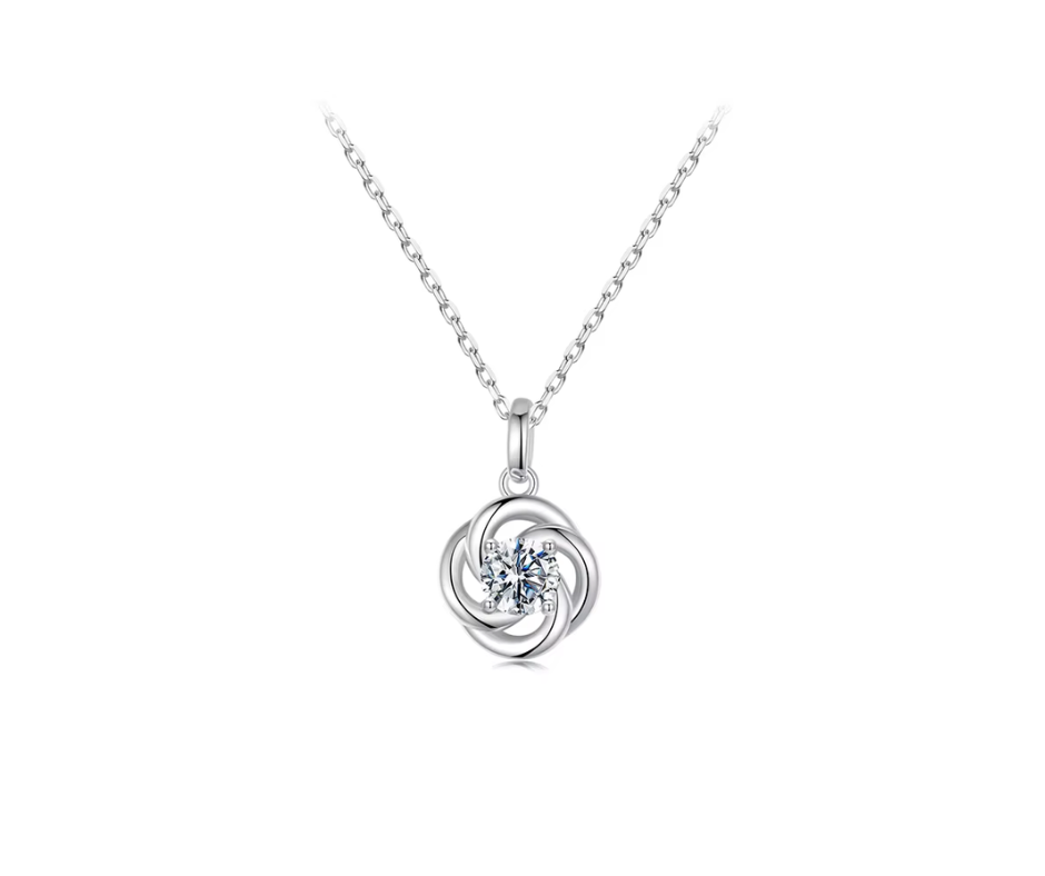Collar Nudo Moissanite