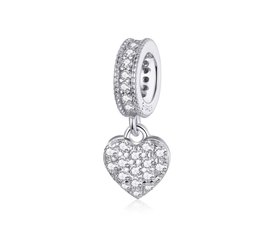 Charm Corazón Pavé