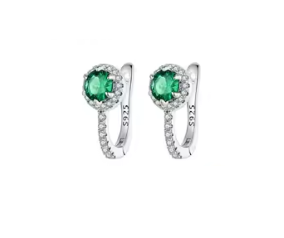 Aretes Piedra Verde