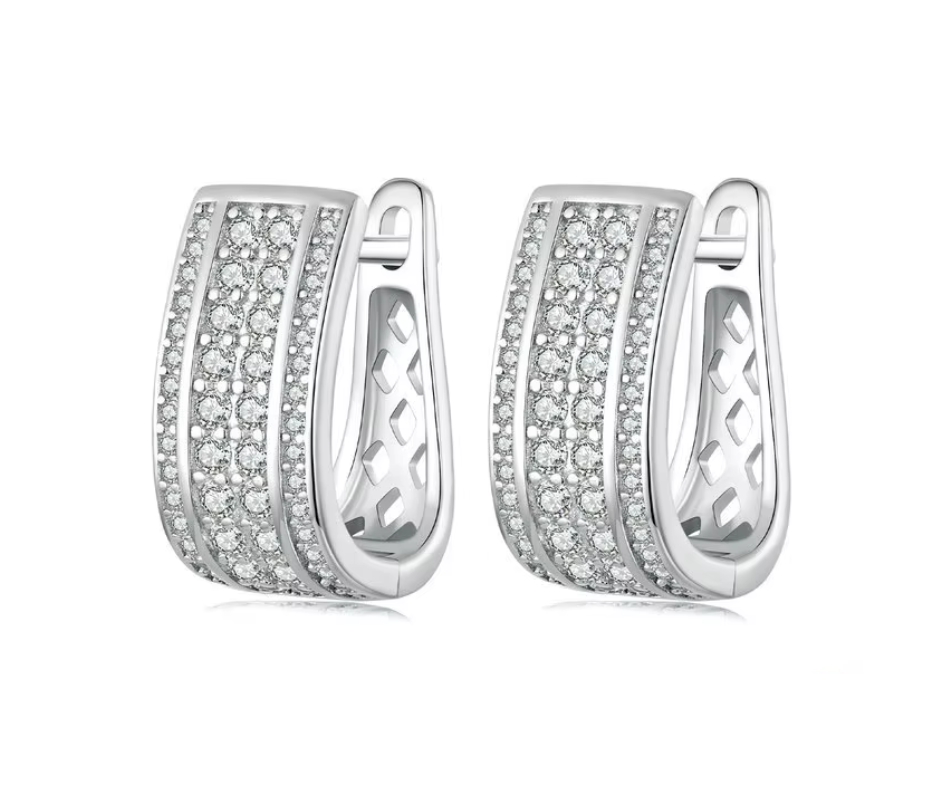 Aretes cuadrados indu