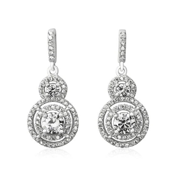 Aretes Doble Halo