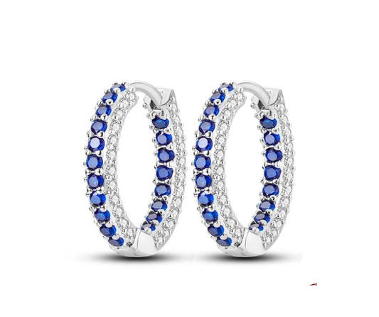 Huggie Azul Blanco