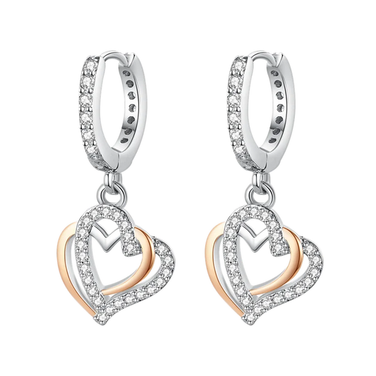 Aretes dije corazones