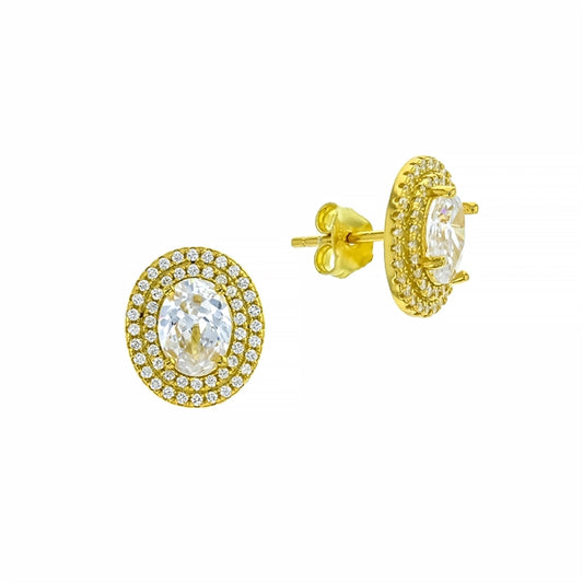 Aretes Oval corona