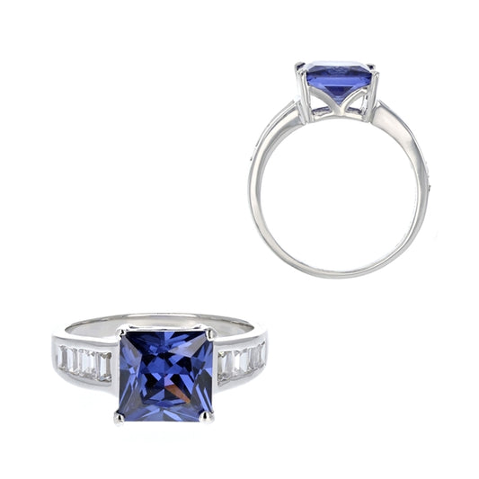 Anillo Princess baguettes