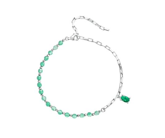 Pulseras piedras verdes